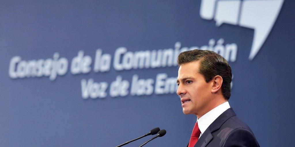 Der mexikanische Präsident Enrique Peña Nieto bestreitet Vorwürfe, wonach seine Regierung gewisse Personengruppen abgehört haben soll. (Archivbild)