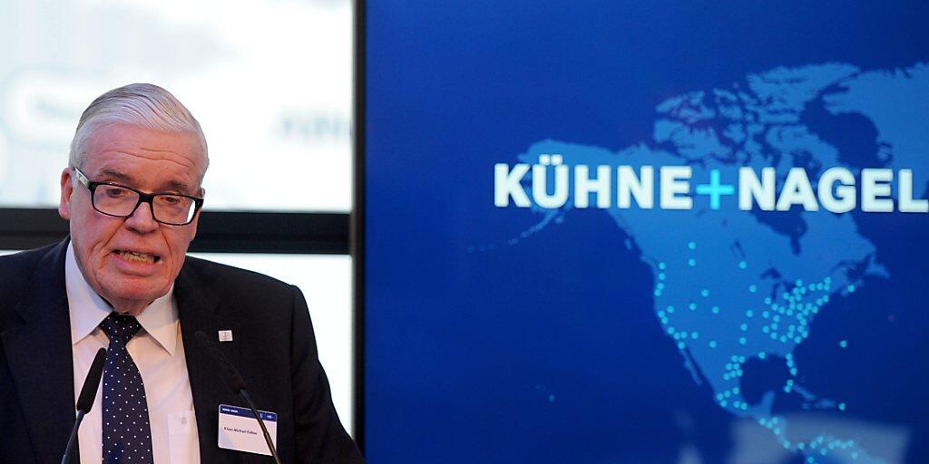 Mehrheitseigner Klaus-Michael Kühne kann mit den Wachstumszahlen von Kühne+Nagel im laufenden Jahr zufrieden sein. (Archiv)