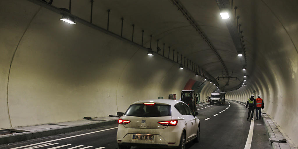 Der neue Tunnel, der den asiatischen mit dem europäischen Teil von Istanbul verbindet.