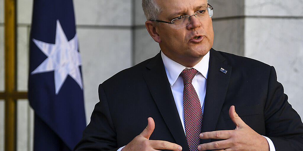 Australian Prime Minister Scott Morrison speaks during a press conference at Parliament House in Canberra, Thursday, June 18, 2020. (AAP Image/Lukas Coch) NO ARCHIVING