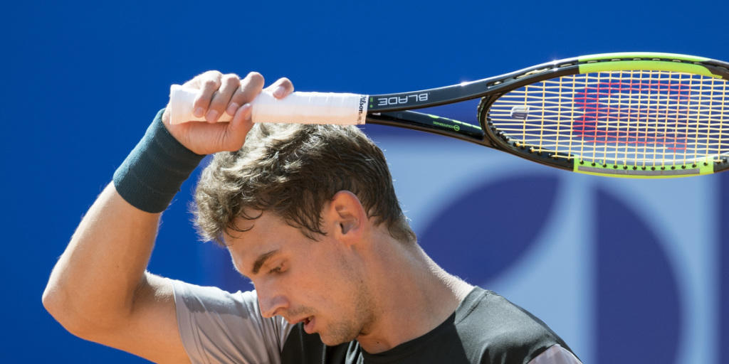 Für den Sieg hart gearbeitet: Henri Laaksonen steht in Gstaad im Achtelfinal Für den Sieg hart gearbeitet: Henri Laaksonen steht in Gstaad im Achtelfinal
