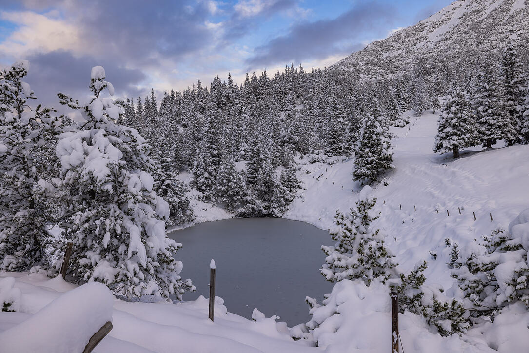 Der erste Schnee in Malbun und Steg