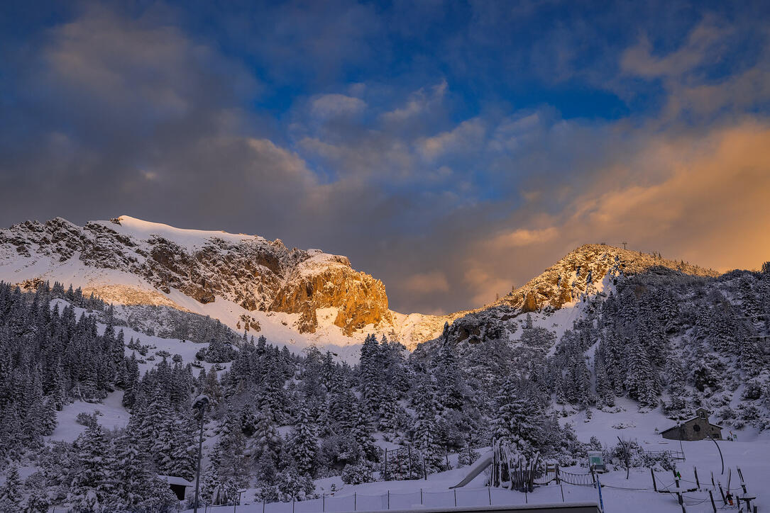 Der erste Schnee in Malbun und Steg