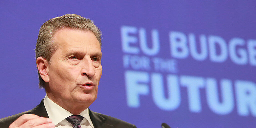 EU-Haushaltskommissar Günther Oettinger hat am Mittwoch in Brüssel, bekannt gegeben, dass im siebenjährigen Finanzrahmen von 2021 bis 2027 trotz EU-Austritt Grossbritanniens rund 192 Mrd. Euro mehr zur Verfügung sollen als im laufenden Finanzrahmen.