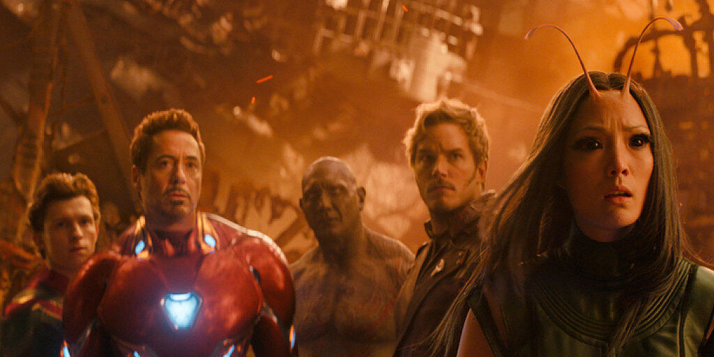 Szenenbild aus "Avengers: Infinity War". Der Science-Fiction-Film beherrschte am Wochenende vom 26. bis 29. April 2018 die Kinos der Welt. Auch in der Schweiz belegte er mit grossem Abstand Platz 1. (Archiv)