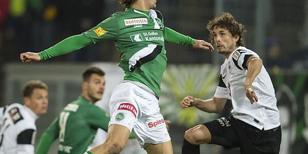 St. Gallens Marco Mathys stieg wieder einmal am höchsten.