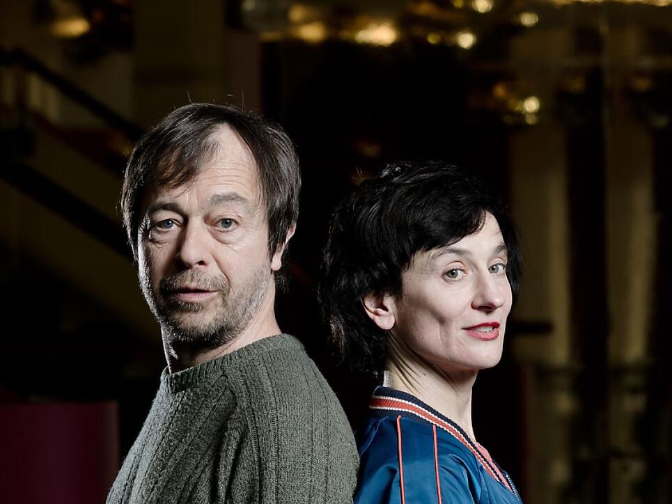 Die Träger des Schweizer Grand Prix Theater 2018 / Hans-Reinhart-Ring: Stefan Colombo und Nora Vonder Mühll vom Schaffhauser Theater Sgaramusch. (zVg)