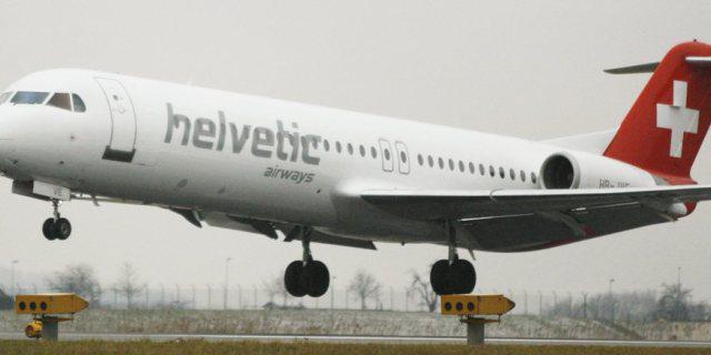 Eine Maschine der Helvetic Airways (Archiv)