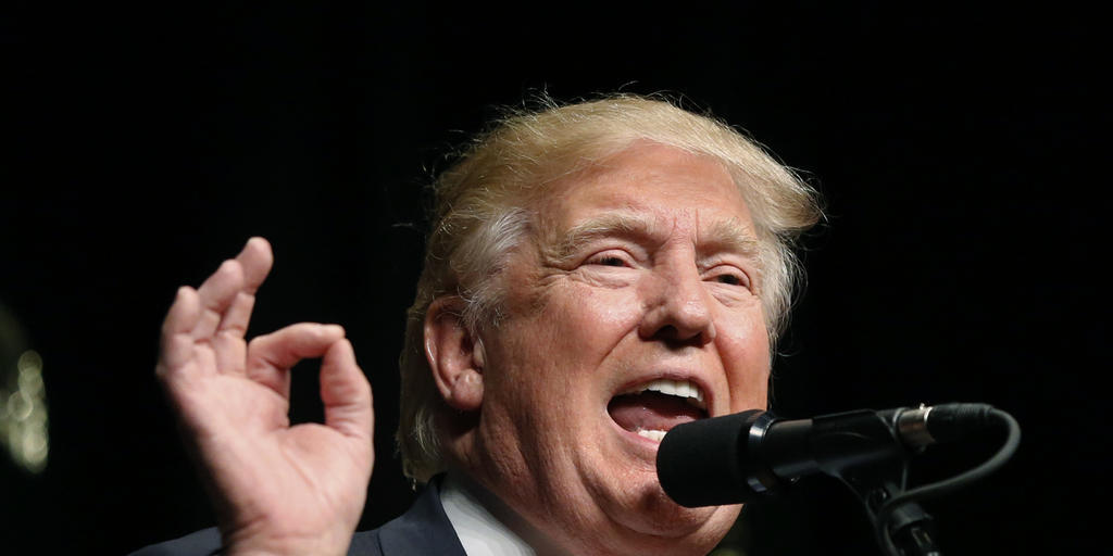 Donald Trump am Donnerstag in Bismarck im US-Bundesstaat North Dakota.