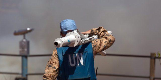 UNO-Mitarbeiter im israelisch-syrischen Grenzgebiet UNO-Mitarbeiter im israelisch-syrischen Grenzgebiet