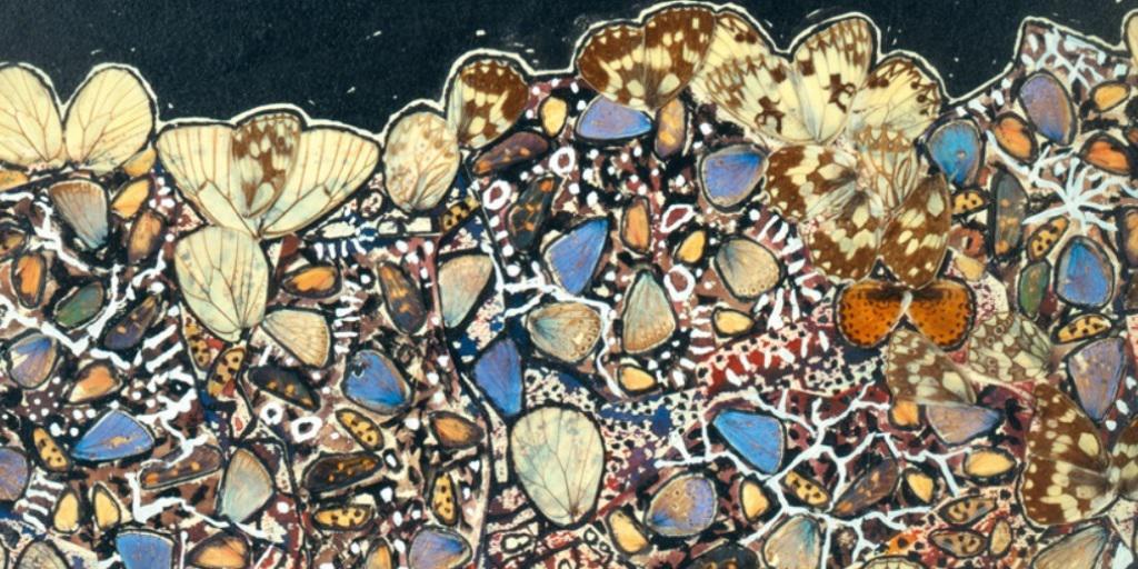 "Paysage aux argus" von 1955 ist eines von rund 100 Werken von Jean Dubuffet, die die Fondation Beyeler bis am 8. Mai zeigt (Collection Fondation Dubuffet, Paris, Foto: © Pro Litteris, Zurich). "Paysage aux argus" von 1955 ist eines von rund 100 Werken von Jean Dubuffet, die die Fondation Beyeler bis am 8. Mai zeigt (Collection Fondation Dubuffet, Paris, Foto: © Pro Litteris, Zurich).