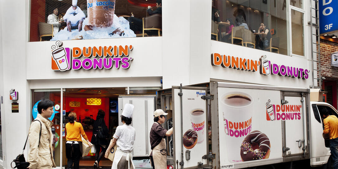 Eine Dunkin' Donuts-Filiale in Seoul, Süd Korea. Eine Dunkin' Donuts-Filiale in Seoul, Süd Korea.