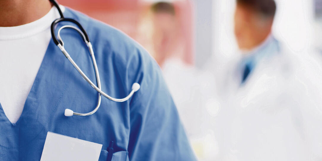 Markings of a medical professional