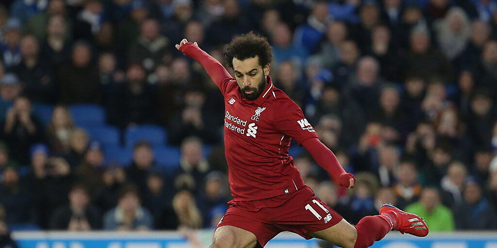 Mohamed Salah erzielt hier auf Foulpenalty Liverpools Siegestor