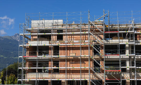 Baustelle in Schaan