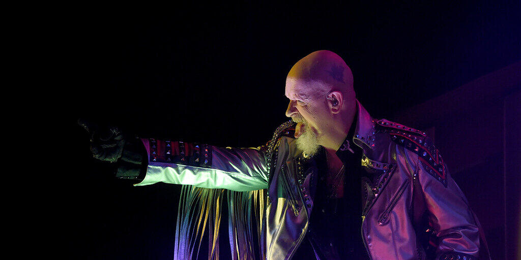 Rob Halford, Sänger der Heavy-Metal-Band Judas Priest wird zusammen mit seinen vier Kollegen Ian Hill, Glenn Tipton, Richie Faulkner und Scott Travis am 7. Juli im Zürcher Hallenstadion auftreten. (Archivbild) Rob Halford, Sänger der Heavy-Metal-Band Judas Priest wird zusammen mit seinen vier Kollegen Ian Hill, Glenn Tipton, Richie Faulkner und Scott Travis am 7. Juli im Zürcher Hallenstadion auftreten. (Archivbild)