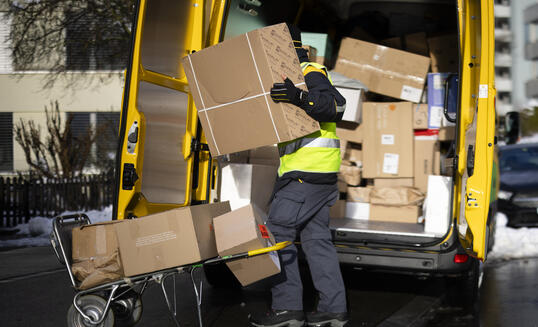 PAKETBOTE, POSTBOTE, POSTANGESTELTER, ANGESTELTER, PAKETPOST, PAKET, PAKETZUSTELLUNG, VERSANDT, PAKETVERSANDT,