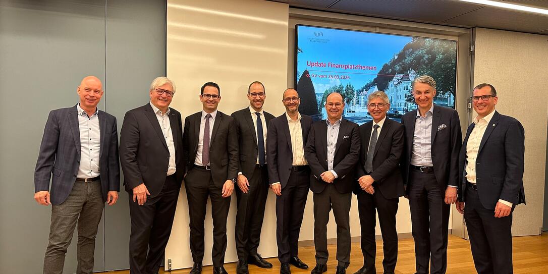 Die Mitglieder: Michael Dolzer (v.l.), Urs Monstein, Roman Pfranger, Philipp Forster, Simon Tribelhorn, Ivo Klein, Hans-Werner Gassner, Roland Matt und Christoph Reich.