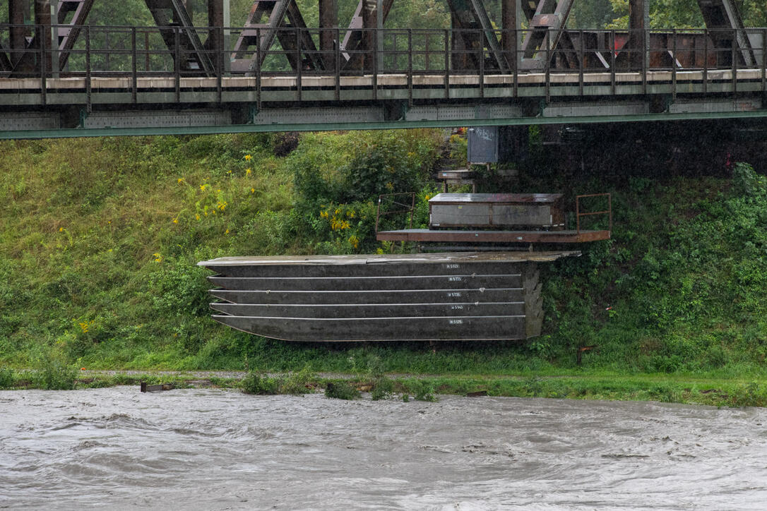 Hochwasser Rhein und Kanal
