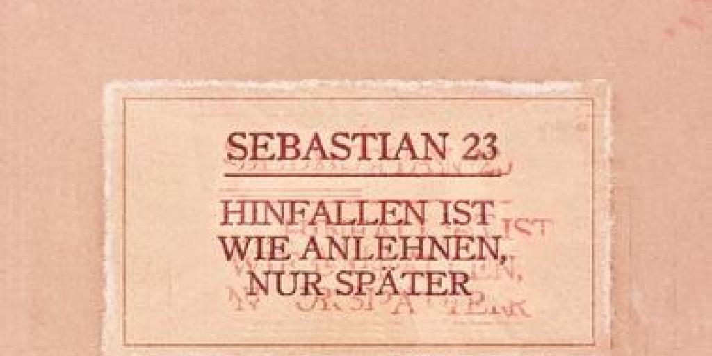 "Hinfallen ist wie Anlehnen, nur später" des Slammers Sebatian 23 ist in Leipzig zum schrägsten Buchtitel des Jahres gekürt worden. (Handout)