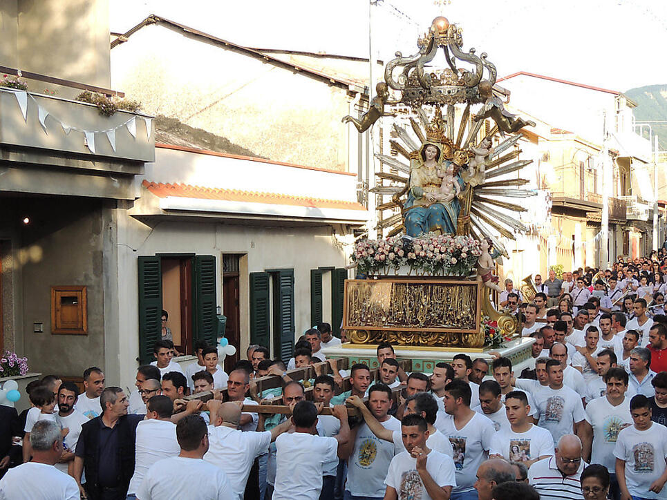 Mafiosi sind keine Christen: Diese Marienprozession in Oppido Mamertina war dem Papst besonders sauer aufgestossen. (Archiv)