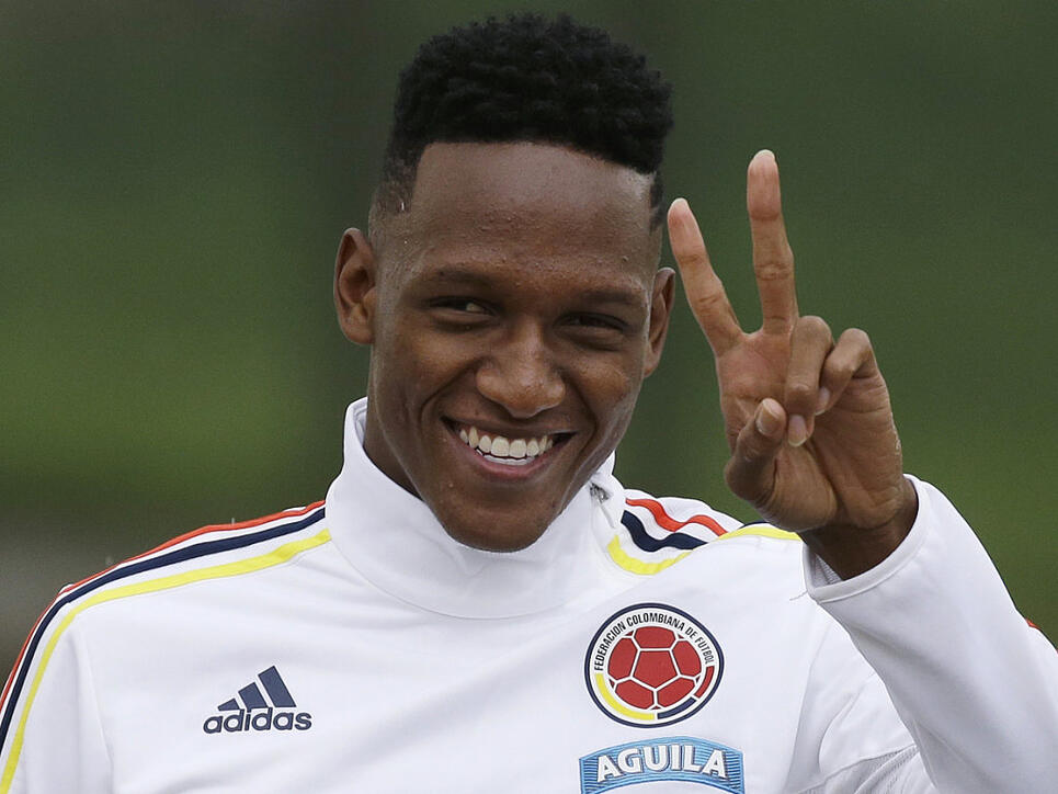 Yerry Mina bestritt bislang neun Länderspiele für Kolumbien