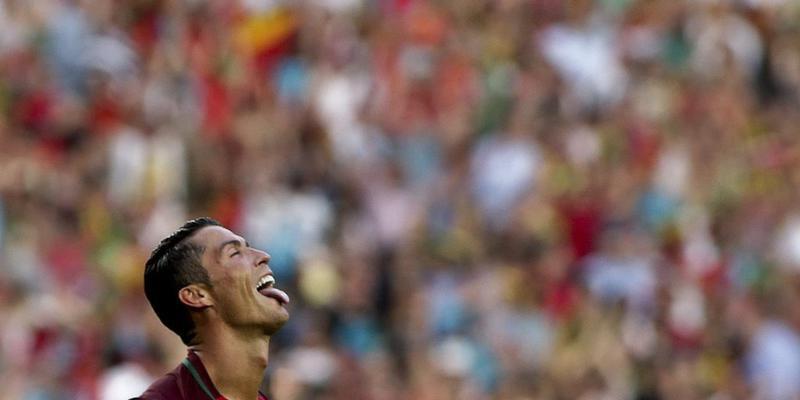 Lässiger Jubel von Cristiano Ronaldo
