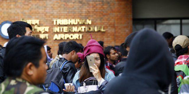 Flugreisende sind in Kathmandu gestrandet