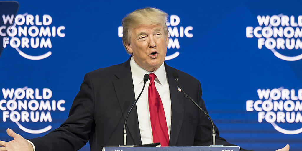 US-Präsident Donald Trump nimmt im nächsten Januar zum zweiten Mal am World Economic Forum in Davos teil. (Archivbild)