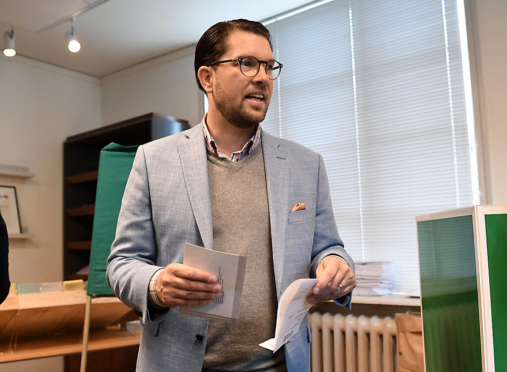 Der eigentliche Gewinner der Wahl: Schwedendemokraten-Chef Jimmie Akesson. Der eigentliche Gewinner der Wahl: Schwedendemokraten-Chef Jimmie Akesson.
