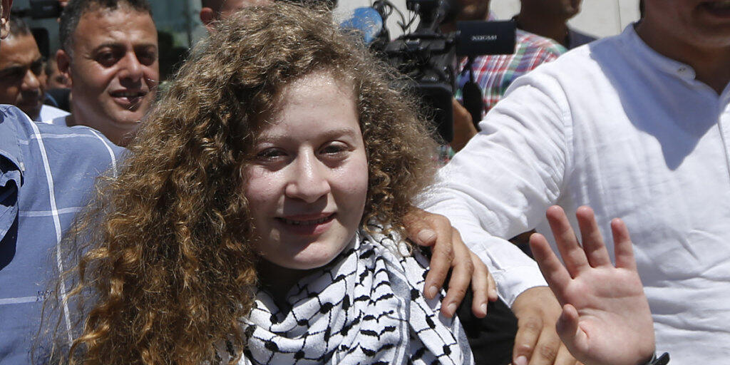 Fast acht Monate nach ihrer Festnahme ist die Palästinenserin Ahed Tamimi wieder frei.