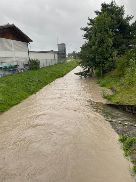 Hochwasser Rhein und Kanal (28.08.2023)