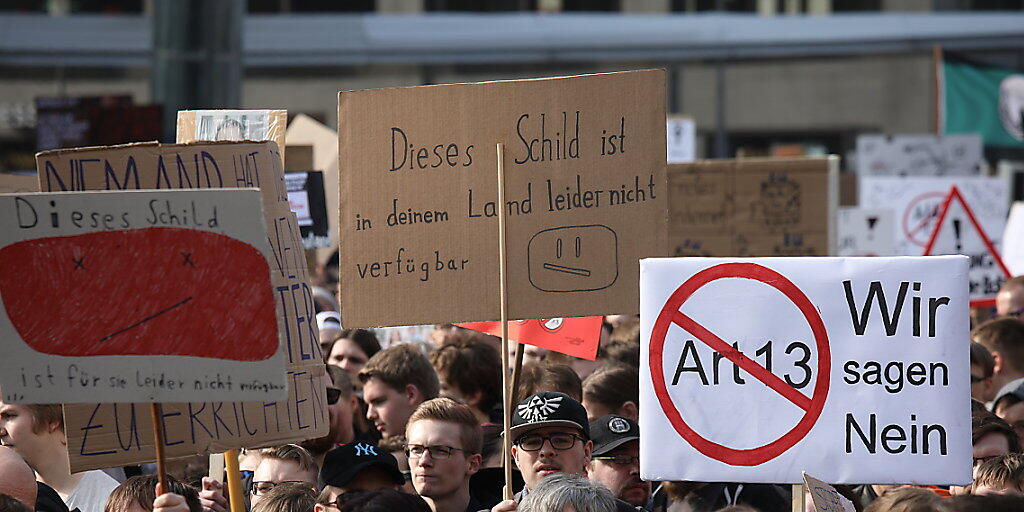 Keine Filter im Internet: Tausende demonstrieren in Berlin gegen das neue Urheberrecht der EU.
