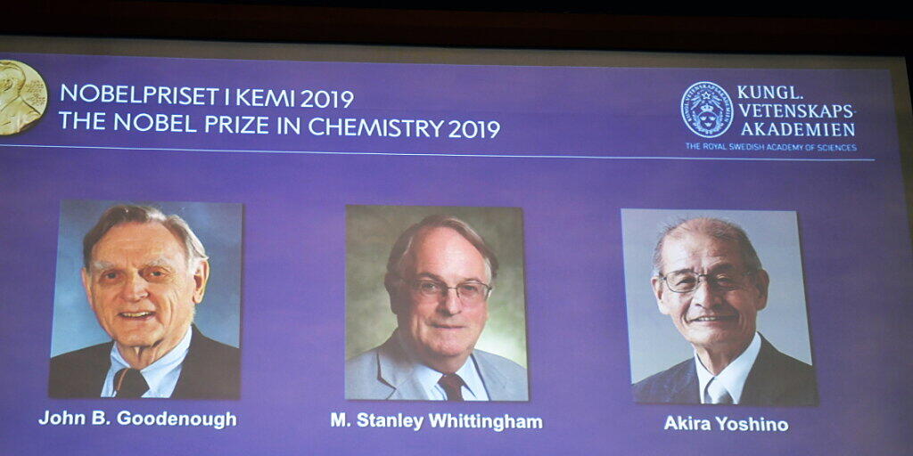John B. Goodenough, M. Stanley Whittingham, and Akira Yoshino teilen sich den Nobelpreis für Chemie 2019.
