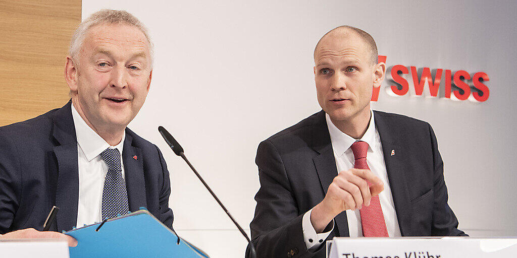 Swiss-Finanzchef Michael Niggemann (rechts), hier neben Swiss-Chef Thomas Klühr, wechselt zurück nach Deutschland (Archivbild).