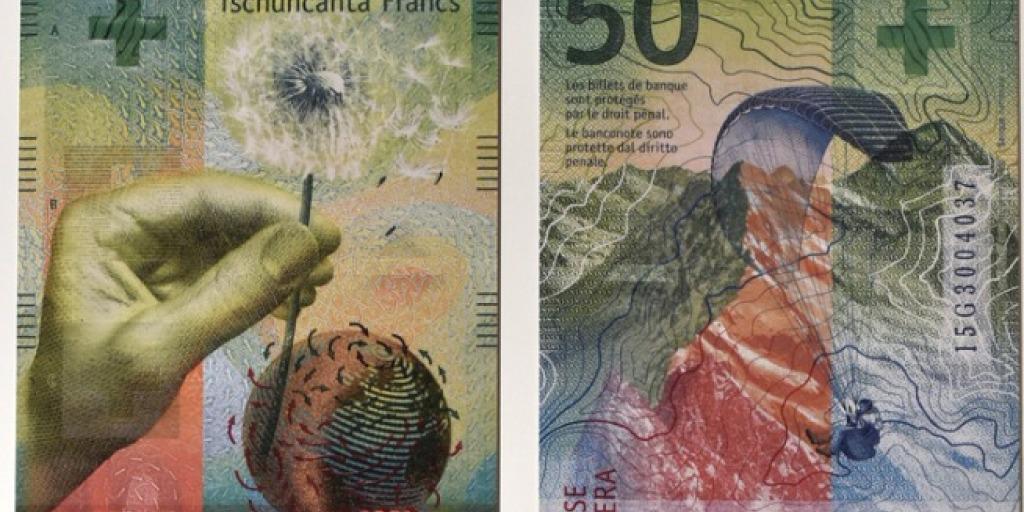 Wind, Hand, Weltkugel: Die Nationalbank hat die neue Schweizer 50-Franken-Note vorgestellt.