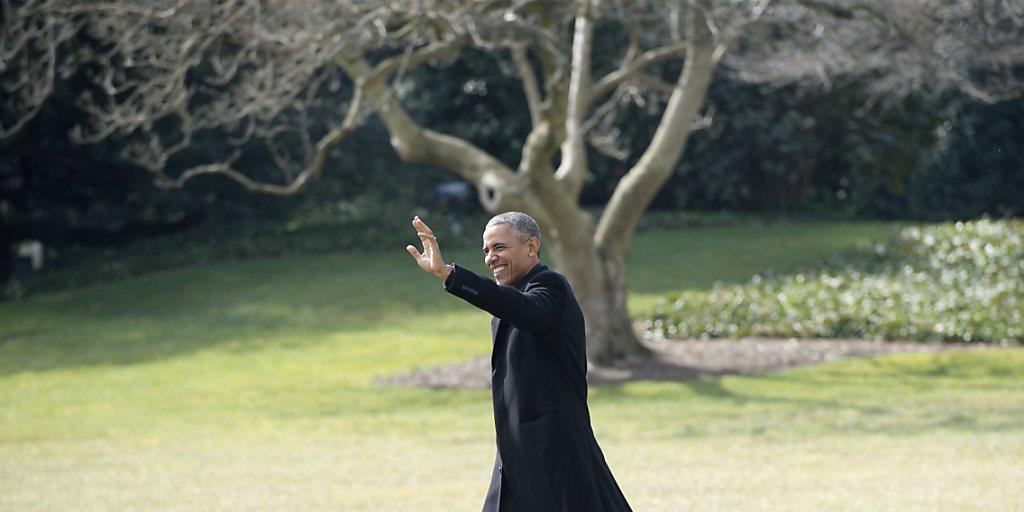 US-Präsident Barack Obama auf dem Rasen des Weissen Haus: Beim jährlichen Gesundheitscheck glänzte der 54-Jährige. (Archivbild)