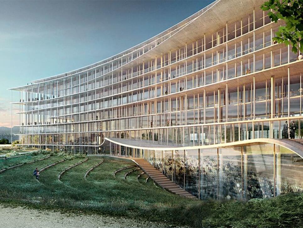 Der künftige Hauptsitz von Lombard Odier ist vom Basler Architekturbüro Herzog&de Meuron konzipiert worden.