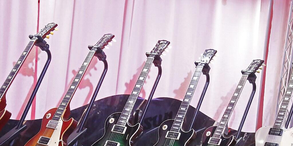 Die E-Gitarren von Gibson wird es bald vielleicht nicht mehr geben - die Firma hat Gläubigerschutz beantragt. (Archivbild)