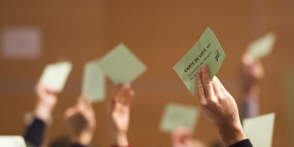 Die Delegierten der Grünliberalen stimmten an der Versammlung in Frauenfeld über vier Abstimmungsparolen ab.
