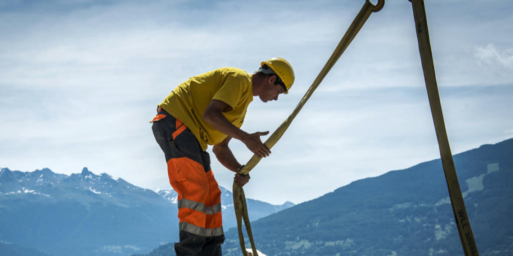 Im Baugewerbe ist die Geschäftslage stabil. Insgesamt ist das Konjunkturbarometer leicht gestiegen. (Archiv) Im Baugewerbe ist die Geschäftslage stabil. Insgesamt ist das Konjunkturbarometer leicht gestiegen. (Archiv)