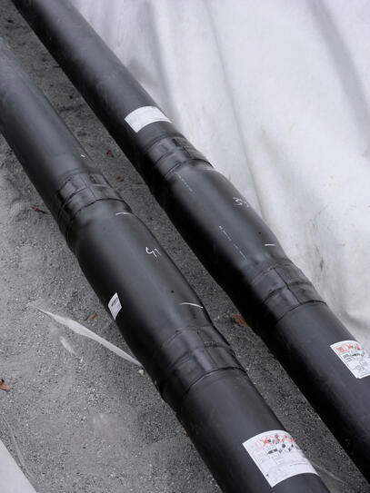 Installation der Fernwärme auf Schloss Vaduz