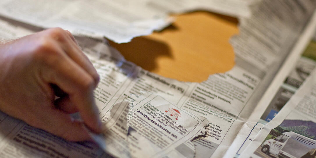 STELLENANZEIGE, STELLENANZEIGER, ZEITUNG, ZEITUNGEN, INSERAT, INSERATE, KLEINANZEIGE, BEWERBUNG, BEWERBUNGEN, STELLENSUCHE, ARBEITSSUCHE, ARBEITSLOS, ARBEITSLOSIGKEIT, ARBEITSLOSER, ARBEITSLOSE, ARBEITSSUCHENDER, STELLENSUCHENDER, ARBEITSSUCHENDE, STELLENS