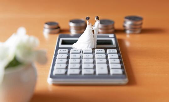 Money image of wedding and married life and plan