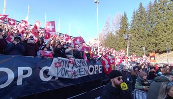 Eindr&uuml;cke vom Super-G in Wengen 2/2