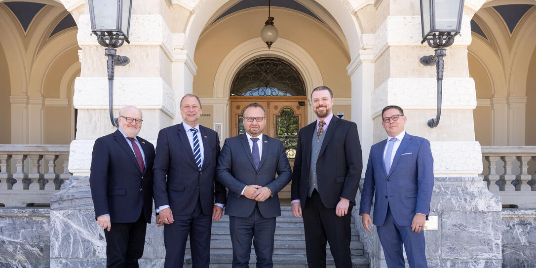 Höflichkeitsbesuch bei Emanuel Schädler, Vaduz