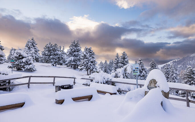 Der erste Schnee in Malbun und Steg