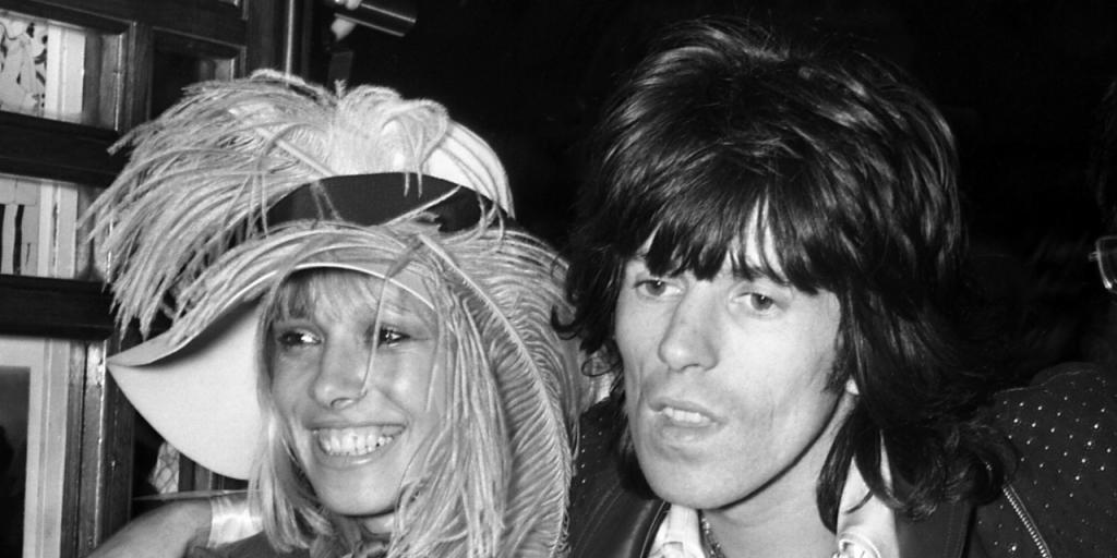Anita Pallenberg im Jahr 1968 mit Keith Richards Anita Pallenberg im Jahr 1968 mit Keith Richards