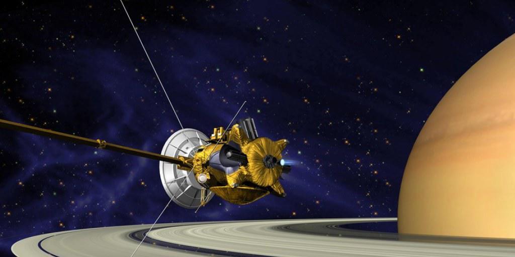 NASA-Illustration der nun verglühten Raumsonde "Cassini".