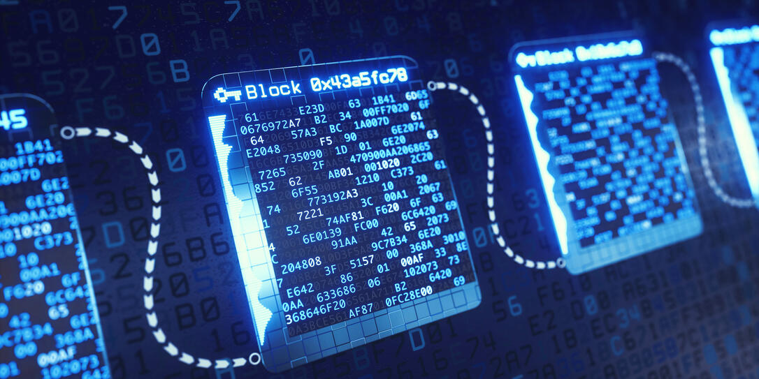 Blockchain Technology Structure Defocused